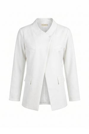 PTJ004912 pantalón arena con blazer blanco
