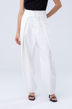PTJ0057 pantalón blanco con bolsillos