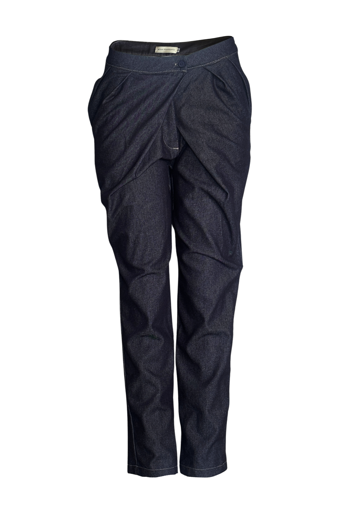 PTJ0177 pantalón azul oscuro con botón