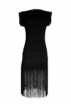 PTJ019320 vestido negro con cierre