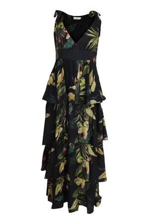 Vestido largo de flores