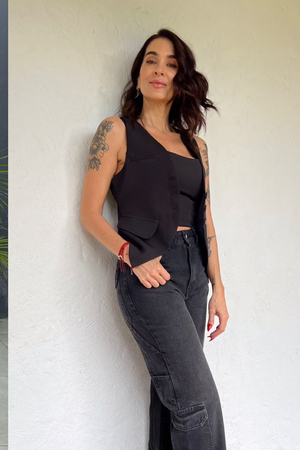 PTJ132512 crop top negro