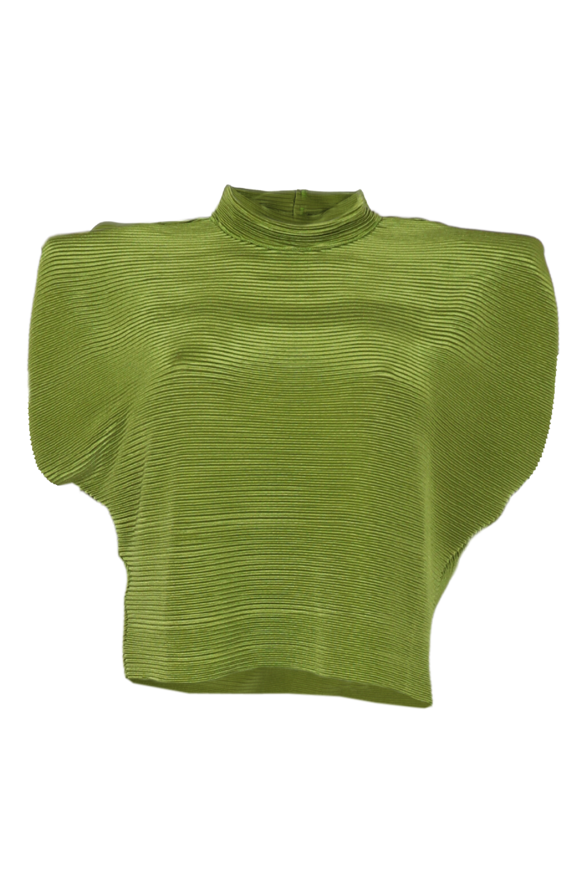 PTJ132612 Blusa con hombreras Danna VERDE PISTACHO