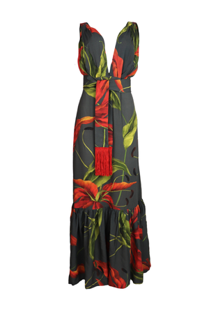PTJ142029 vestido con escote en el frente