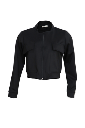 PTJ144112 chaqueta con bolsillos negra