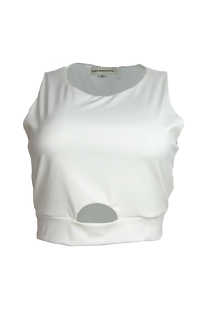 PTJ144534 blusa blanca sin mangas