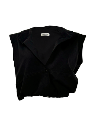 PTJ145429 blusa con capucha negra