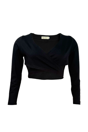PTJ149329 blusa con cortes en color negro