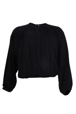 Blusa manga ancha color negro