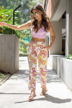 Hermoso Crop top color lila