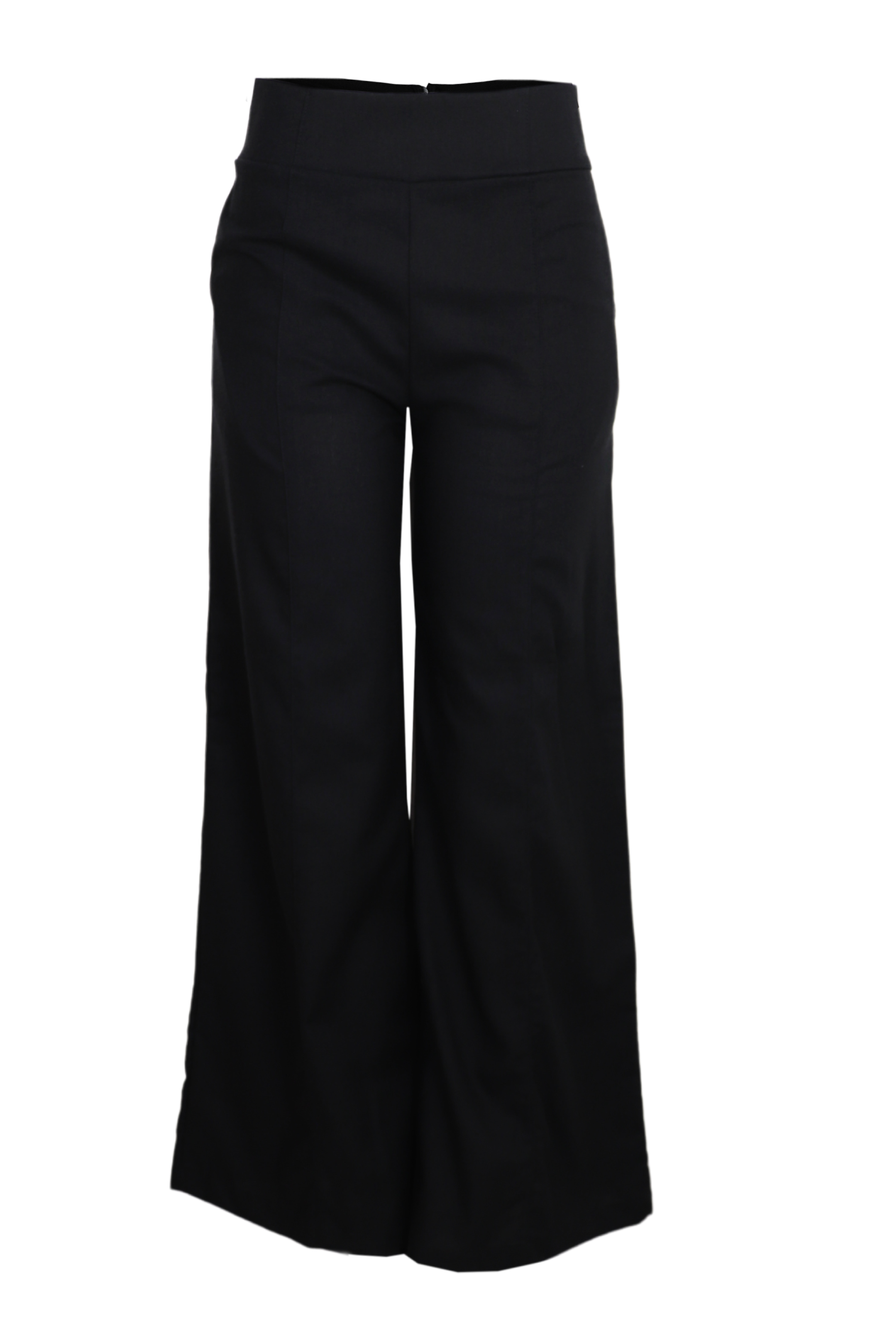 Espectacular Pantalón de lino con venas color negro