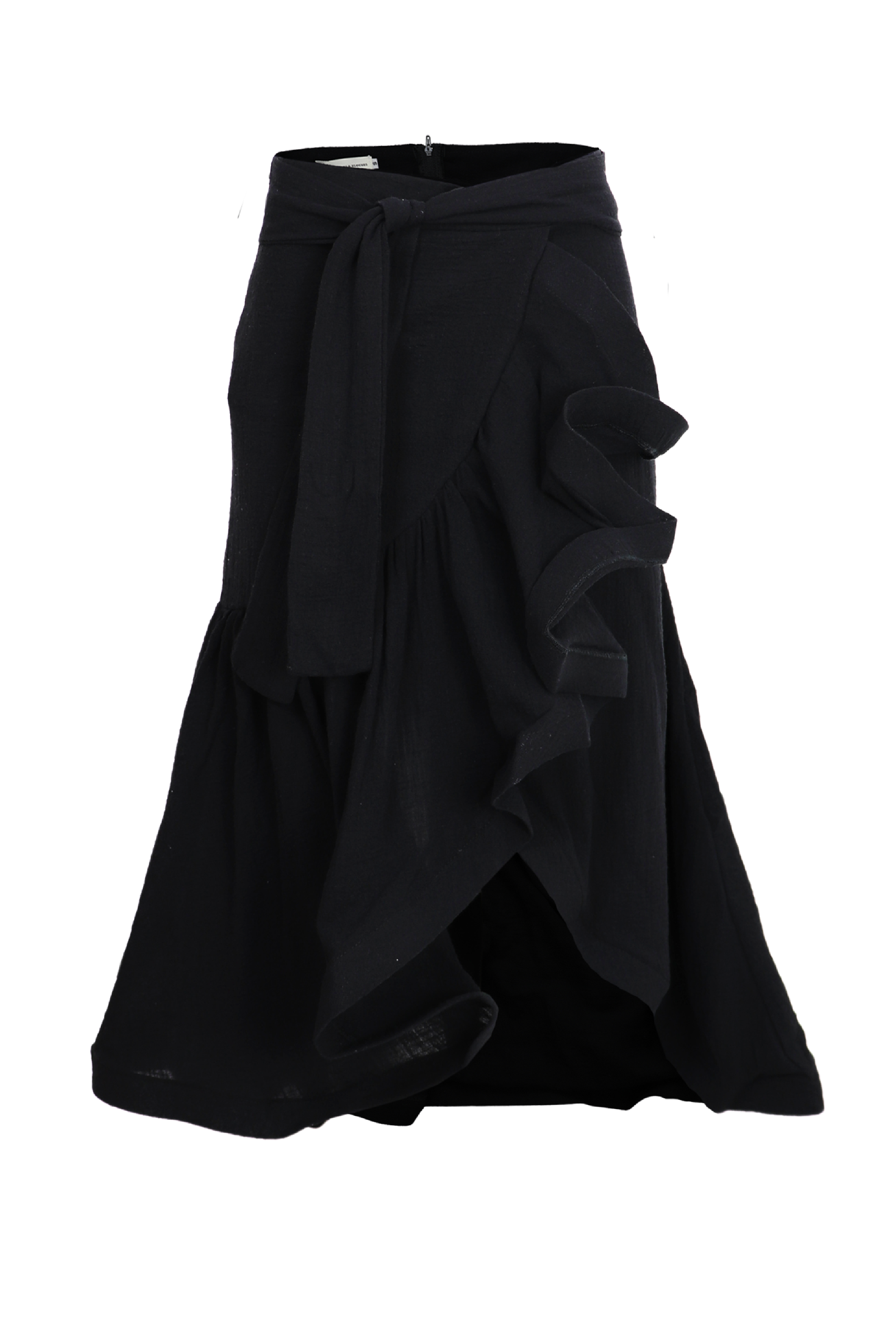Falda con listones color negro