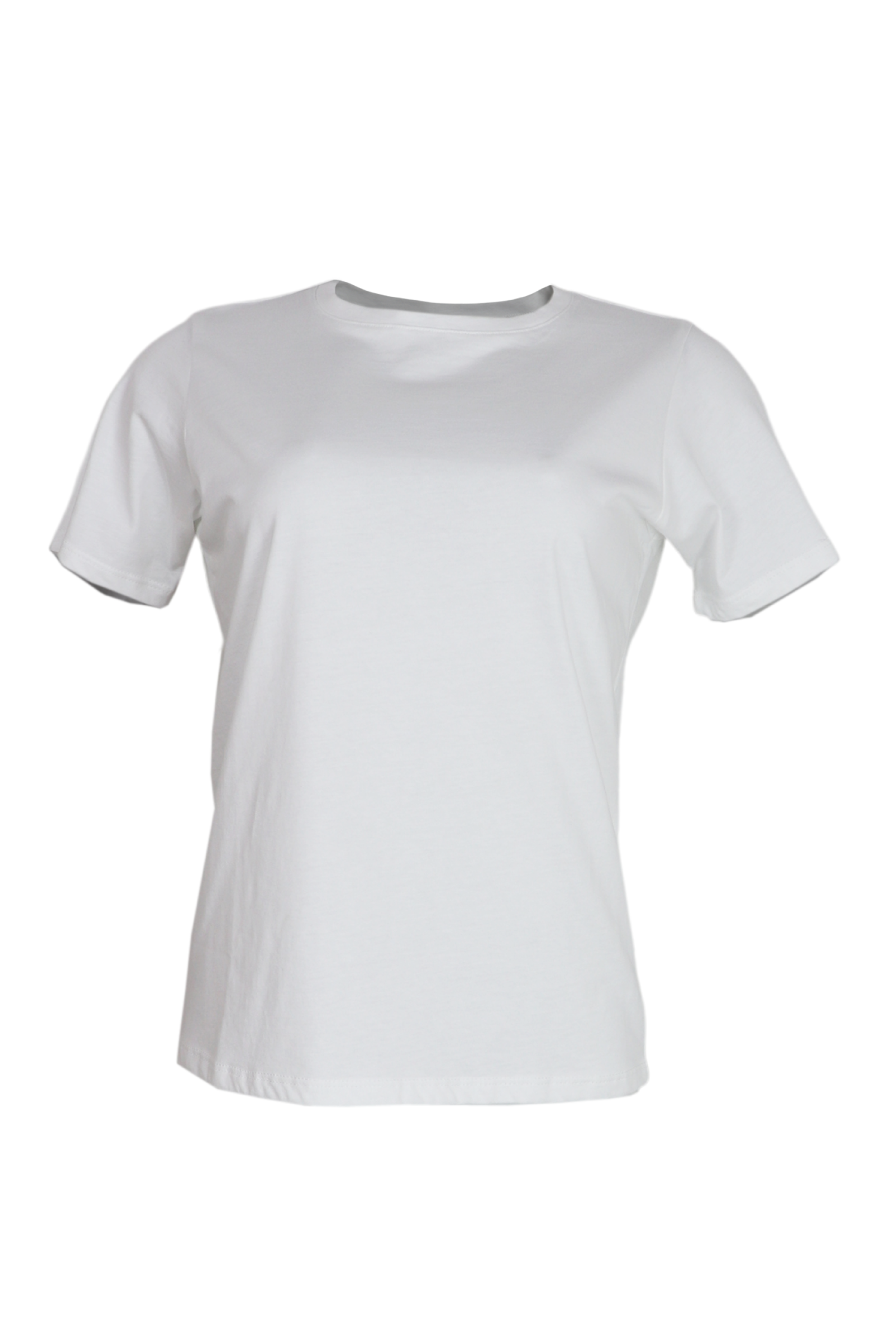 Camiseta básica cuello redondo color blanco