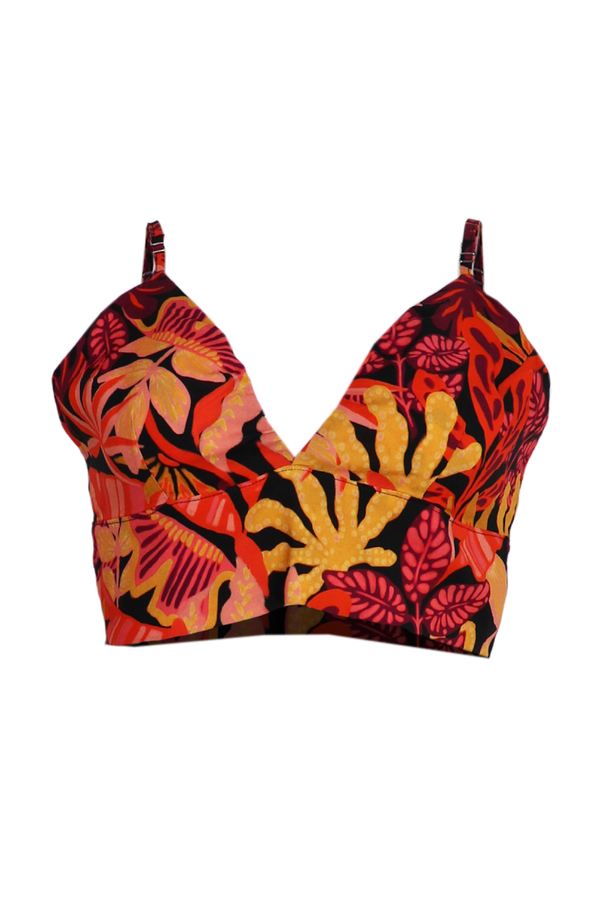 Top estampado color negro