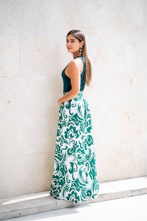 Pantalón palazzo con hermoso estampado