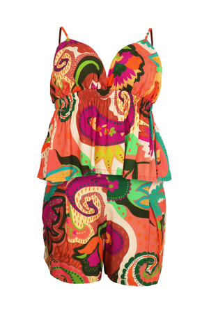 Set de blusa y short nicki verde