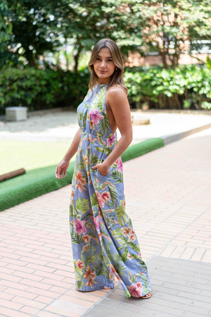 Hermoso enterizo con estampado floral Simone