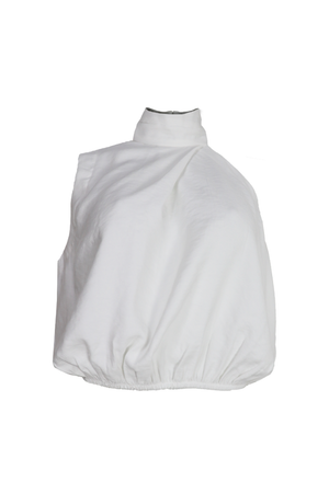 PTJ260930 blusa blanca asimétrica