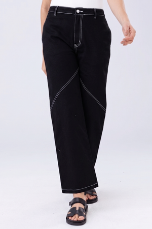 PTJ267104 pantalón con costuras