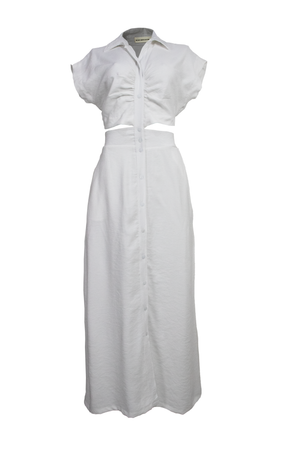 PTJ272730 vestido con corte en la cintura