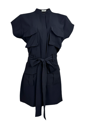 PTJ2748 vestido de bolsillos con cinturôn