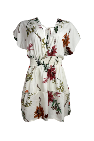 PTJ276529 vestido corto estampado con escote en la espalda