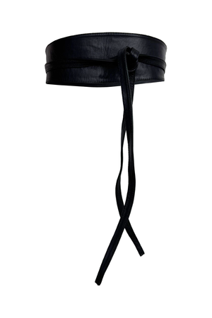 PTJ277032 cinturón negro con tiras