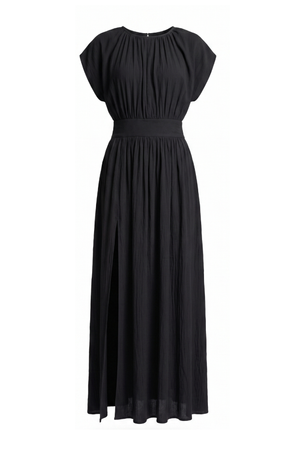 PTJ2770320 vestido largo con drapeadsos