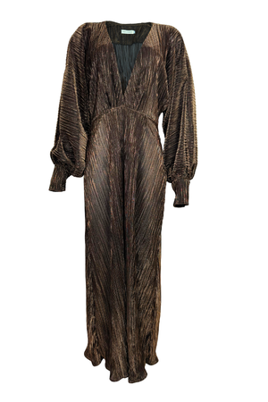 PTJ2783 vestido largo color plateado con brilllante
