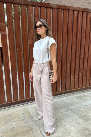 PTJ282629 blusa con pantalón asimétrico