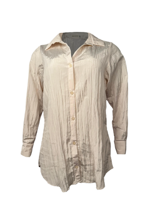 PTJ28611200 blusa manga larga con cuello y botones