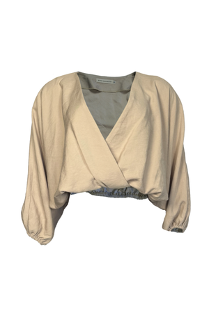 PTJ2984300 blusa arena con mangas amplias