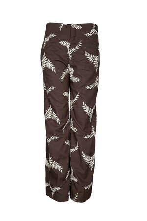 PTJ303319 pantalón bordado color café