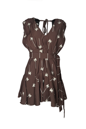 PTJ304919 vestido corto con cinturón