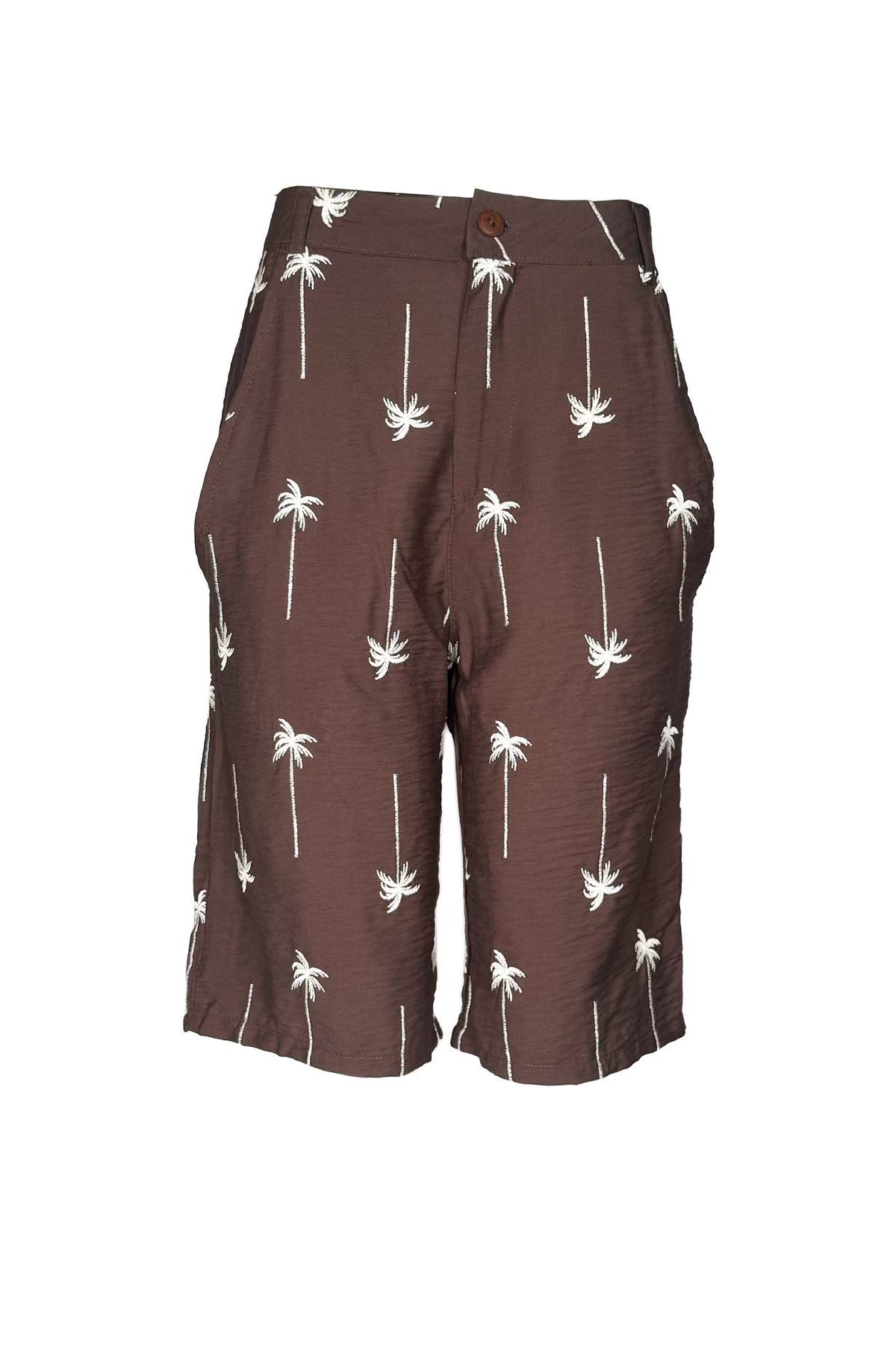 Bermuda con bolsillos y bordados Palma