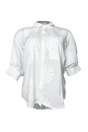 PTJ3073 blusa amplia con bolsillo delantero