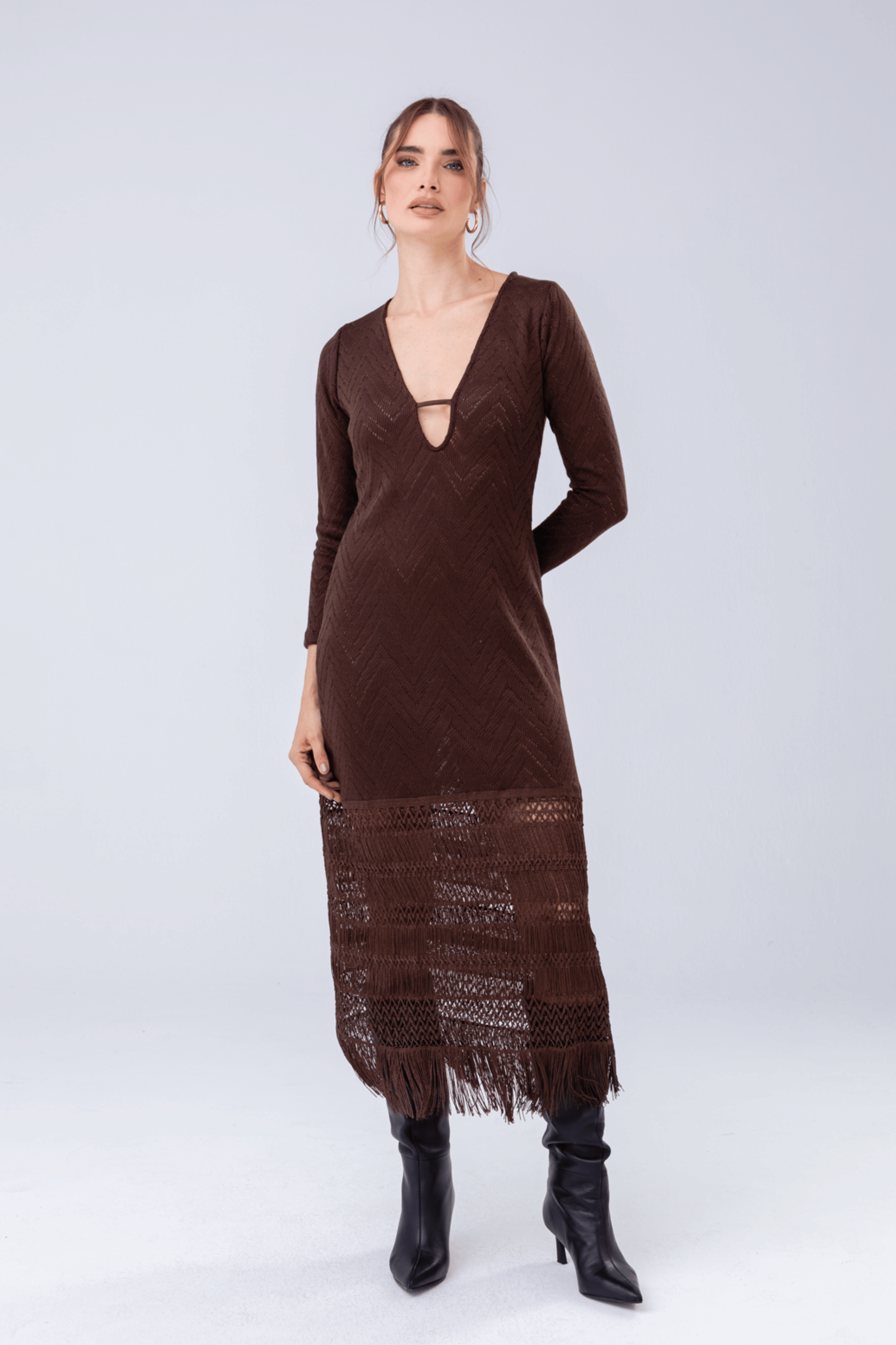 PTJ316933 vestido con flecos