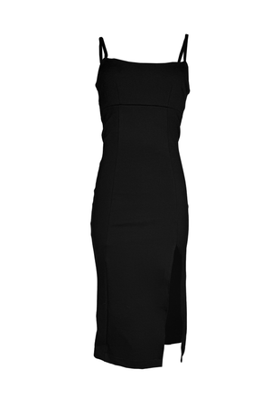 PTJ401929 vestido midi color negro
