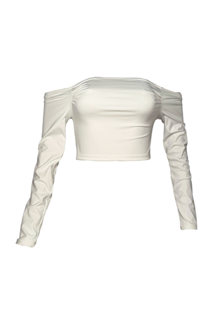 PTJ5022 blusa cuello bandeja color blanco