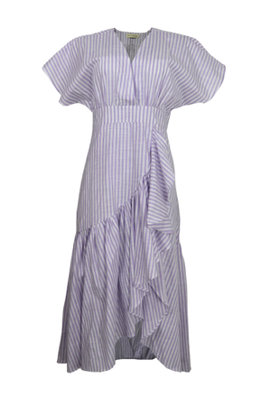 Vestido largo de rayas LILA