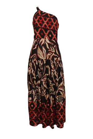 Hermoso vestido asimétrico