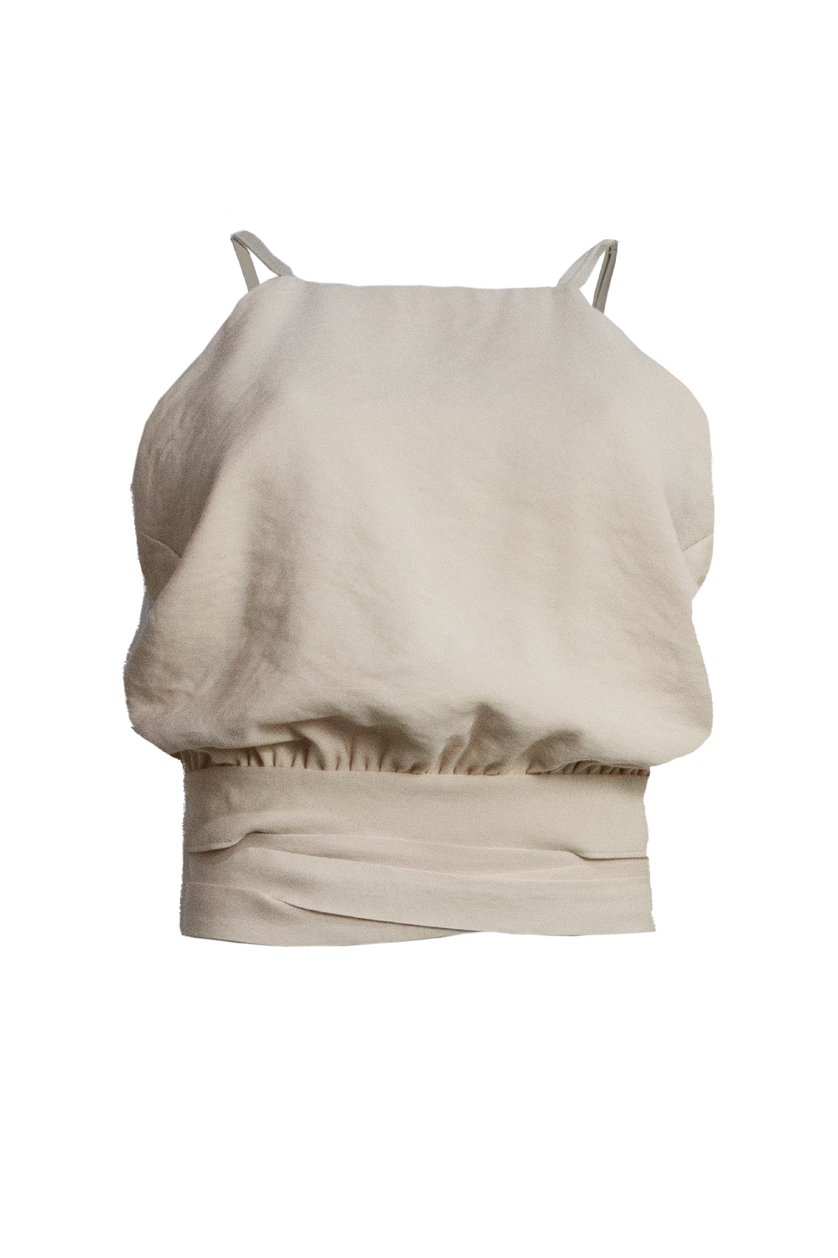 PTJ506230 blusa de tiras beige