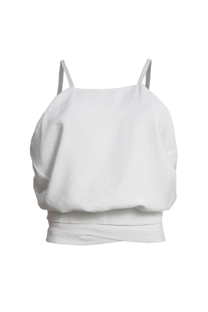 PTJ506230 blusa de tiras blanco