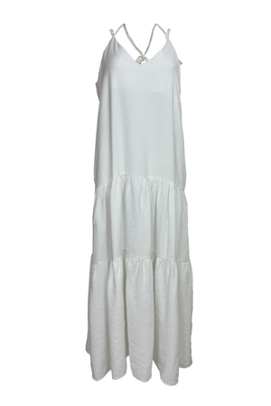 PTJ506330 vestido amplio blanco
