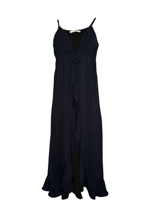 PTJ8812 vestido de tiras negro con boleros