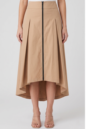 PTJ7032 falda midi con cierre