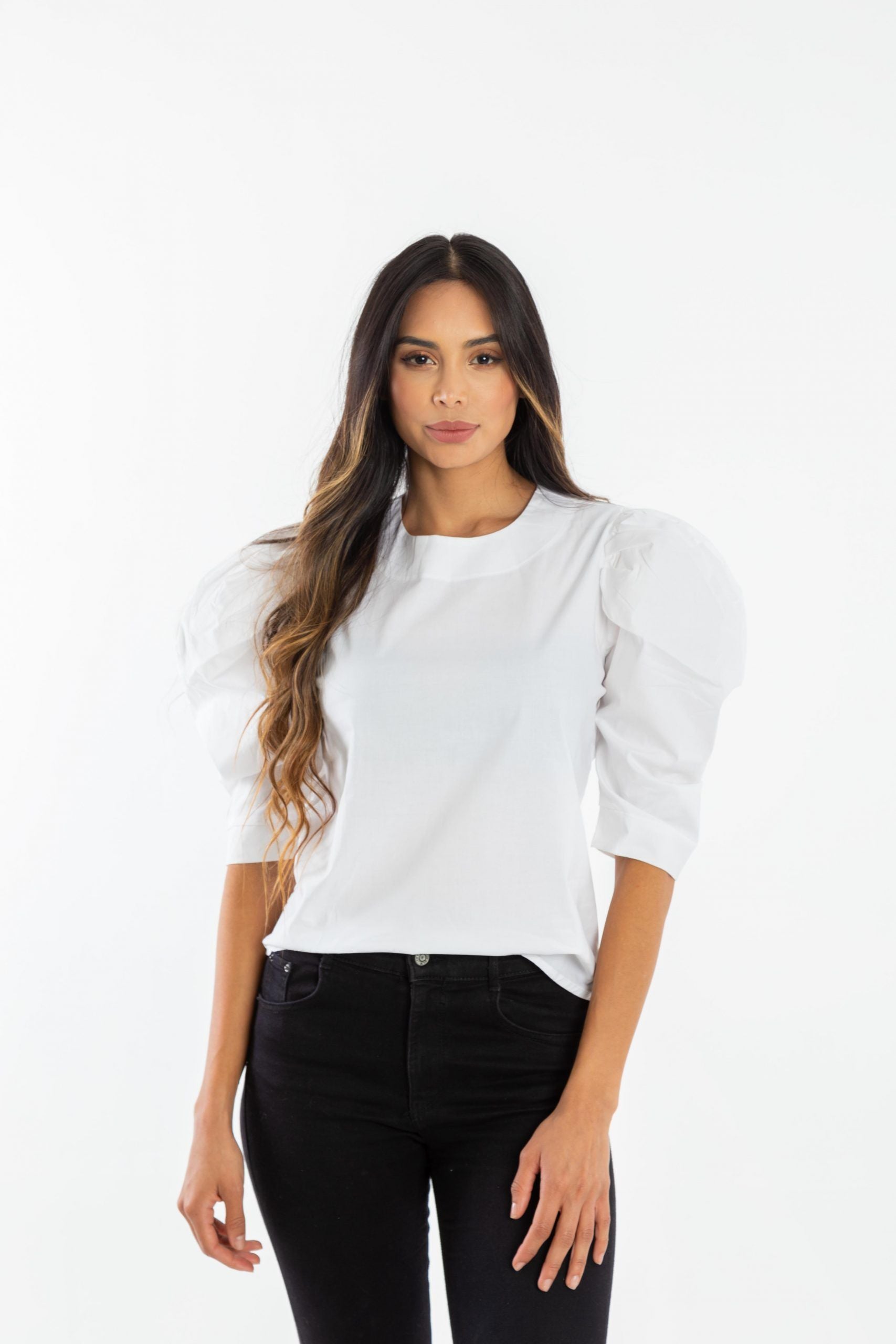 Blusa Bombacha En Popelina