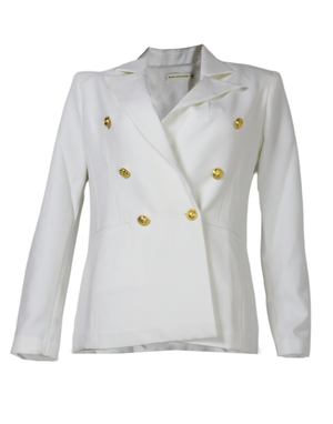 Blazer botón doble botón color beige