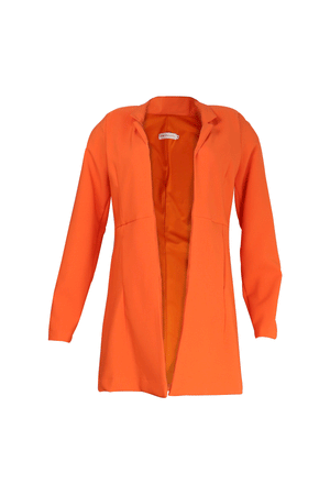 Blazer naranja largo
