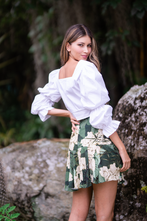 Blusa con mangas largas para mujer